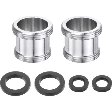 2Pièces Adaptateur De Mousseur De Robinet, M20 Mâle À M22 Mâle Avec Rondelle, Longueur 18mm, Réducteur De Robinet Aérateur, adaptateur robinet cuisine pour tuyau d'arrosage (1/5)