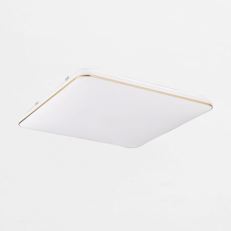 Plafoniera LED quadrata 53cm bianco oro 48W Zuma Line