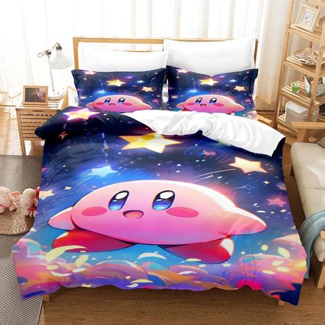 KLVGTIFS PU - 3 Pièces Housse de Couette,Housse de Couette 150x200cm +2 Taies d'oreiller 65x65cm en Microfibre Super Douce Dessin Animé 1 (1/5)