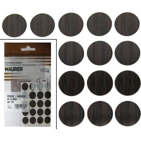 Tapatornillos Adhesivos Wengue (Blister 20 unidades)