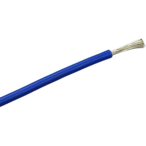 Fil pré-câblé RS PRO, Bleu, 2,5 mm², isolant en Caoutchouc silicone, 200°C Max, longueur 5m ( Prix pour Bobine de 5 Mètres ) (1/2)