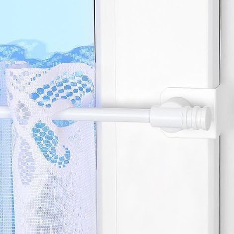 Tringle à rideaux universelle et télescopique Basic Fix-Klick Blanc 75-110 cm (1/5)