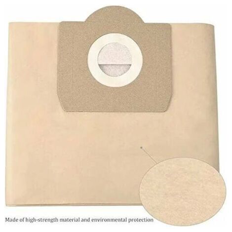 Sacs Aspirateur pour Karcher 6.959-130.0 WD3 WD3P MV3 Sacs Filtrants en Papier de Rechange pour Aspirateur Wet & Dry, Sac pour Karcher WD3 Premium Accessoires Pièces Détachées（5 lots） (1/5)