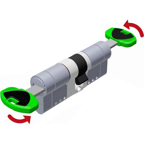 Cilindro Cromo Satinato ''EVOK22 Top'' 5 Chiavi Mm 102 (41+61) Securemme