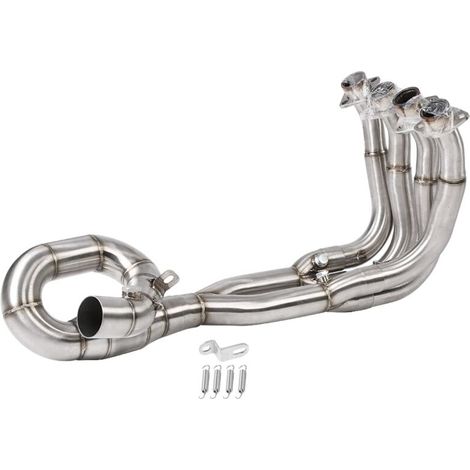 Tuyau avant d'échappement, tuyau résistant à la température conception élégante à l'épreuve des intempéries pour le YZF-R6 2006-2018 (1/5)