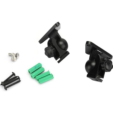 Paire d'enceintes WiFi intelligentes sans fil en métal noir, support mural pour SONOS PLAY:1 (1/5)