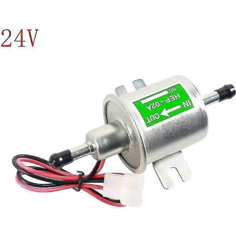 Pompe à carburant électrique universelle 12V/24V basse pression, fixation par boulon, fil, diesel et essence HEP-02A pour voiture C