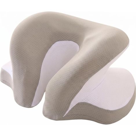 Oreiller de Bureau pour la Sieste, Oreiller de Bureau en Mousse à mémoire Forme 3D, oreillers rafraîchissants en Tissu Soie glacée pour Femmes et Hommes, 13x9x5 Pouces  1 (1/4)