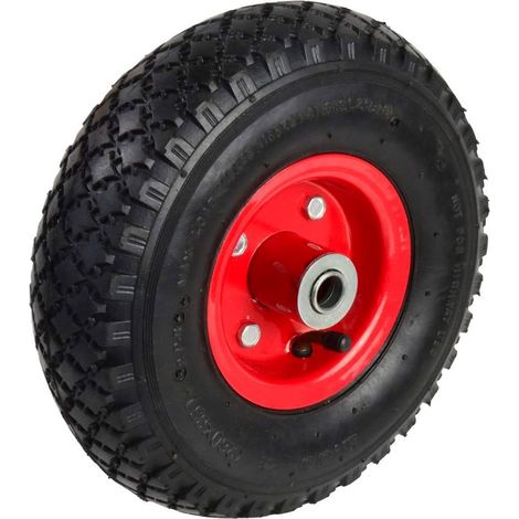 Ruota pneumatica con disco metallico per carrelli porta sacchi -Ø 260 mm / 1 Pezzo