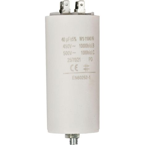 Nedis Fixapart W1-11040N Kondensator Weiß 40µF 450V