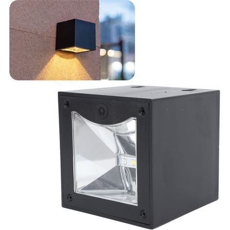 Applique murale solaire d'ambiance, éclairage de jardin extérieur, lampe de clôture, veilleuse pour maison de campagne. (1/5)