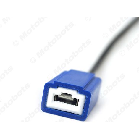 Car and motorcycle headlight ceramic socket H1 H3 bulb wiring harness lamp holder plug with wire high temperature resistant right angle female connector (1/4)