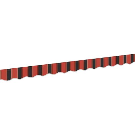 Maison Exclusive - Remplacement de lambrequin Orange / Noir / Jaune 3 m Polyester