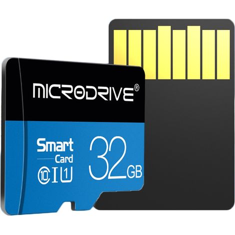 Carte micro 32Go- Convient aux caméras de surveillance, aux enregistreurs de conduite, aux téléphones portables et aux tablettes (1/5)