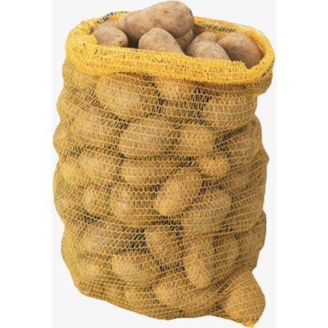 Direct Filet – Lot de 100 sacs filet tricotés 5kg (10L) – Tirette de fermeture – Non traités pour stockage alimentaire – Résistance élevée