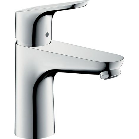 Hansgrohe Waschtischmischer Focus 100 Ausladung 119mm Zugstangen Ablaufgarnitur (1/10)