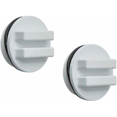 2 Pièces 1. 5 Filetée Retour Ligne Hivernage Plug Filtre Bouchon de Vidange pour Hiver Piscines Pendant Hiver Et pour Piscine Spa Filtre Bouchon de Vidange，