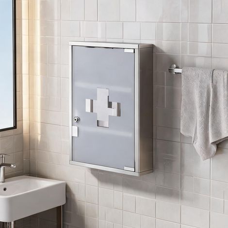 Meuble de salle de bain plateado 30 x 18 x 50 cm (1/5)
