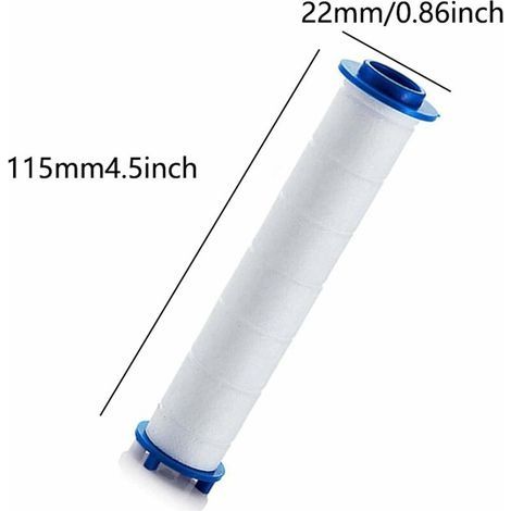Duschkopffilter mit 6 PP-Baumwollfiltern, PP-Baumwollfilterelement für Duschkopf und Ionenfilter, für Regenduschkopf (1/4)