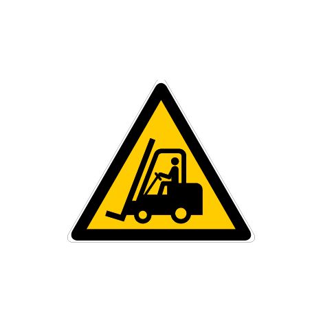 Panneau Danger circulation d'engins - Rigide Triangle 100mm - 4180090