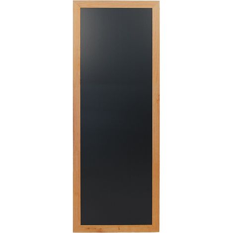 Ardoise bois - long - finition teck laqué - kit d'accroche murale inclus - 56x150cm - Securit