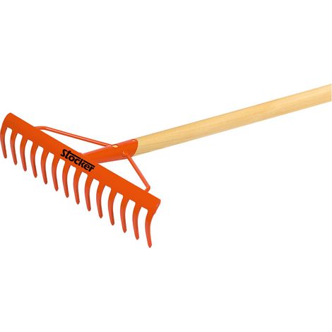 Râteau Bois 14 Dents Stocker Nettoyage Efficace Et Robuste Du Jardin - Stocker