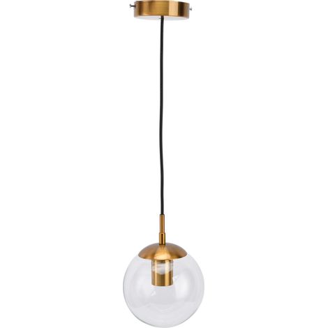 Applique murale rétro moderne décorative minimaliste en verre avec boule E27, idéale pour le salon, la chambre ou le bureau (110-240 V). (1/5)