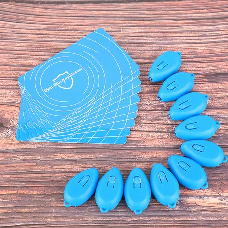 Lot de 10 cartes de test et de détection anti-lumière bleue professionnelles, carte génératrice de lumière bleue (1/5)