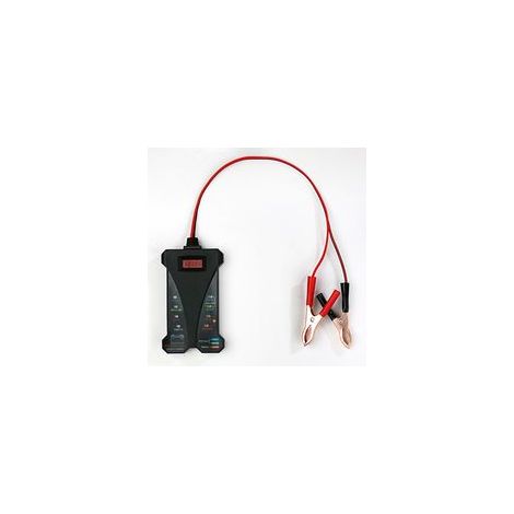 Testeur de batterie 12 V pour voitures, camions, motos, voltmètre numérique, alternateur, analyseur de système de charge