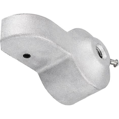 Embout de mât en aluminium avec poulie – Tête de rechange extérieure pour drapeaux de jardin, nationaux, de fêtes et d'événements (1/5)