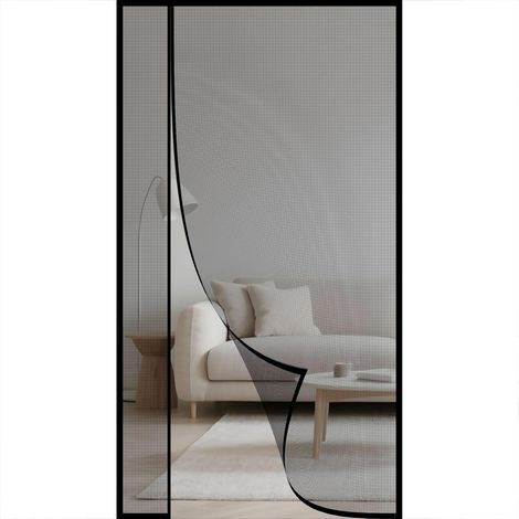 Moustiquaire Porte Fenetre Magnétique 50x50cm Polyester Aimantée (1/5)