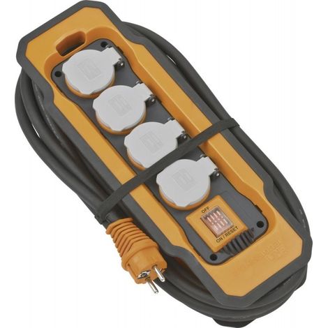 Regleta 4-salidas H07RN-F3G15 8m brennenstuhl