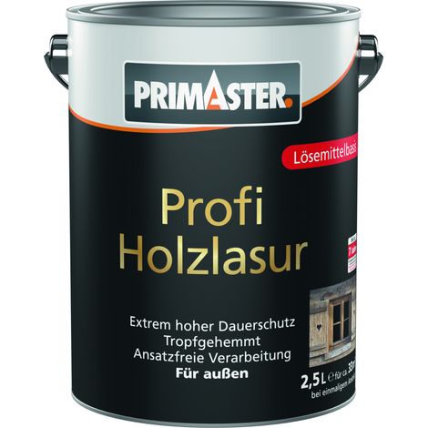 Primaster Profi Holzlasur 2,5 L teak Holzlasur