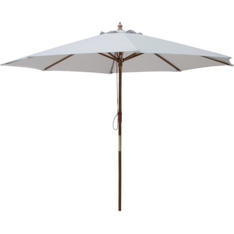 Parasol rond gris 3m - BOLERO (1/5)