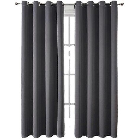 Rideau occultant thermique isolant, 100 cm x 130 cm (largeur x hauteur), pour salon. (1/5)