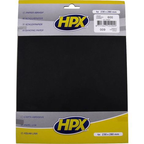 PAPIER ABRASIF P600 X 4 HPX