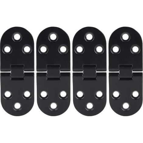 4 pièces en alliage de zinc noir porte rabat charnière Table charnière pour armoire matériel accessoire