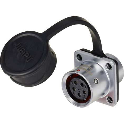 circulaire femelle, droit Ø 12 5 pôles 180 V/AC 5 A IP67 Push-Pull Weipu SF1213/S5 (1/4)
