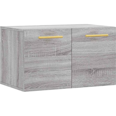 Maison Exclusive - Mobile a Parete Grigio Sonoma 60x36,5x35cm in Legno Multistrato