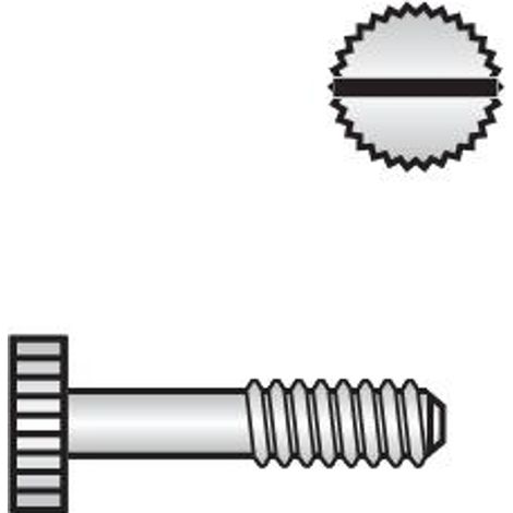 Reidl DIN 465 Rändelschrauben M 4 x 16, mit Schlitz, hohe Form, 1.4305 blank (1/2)