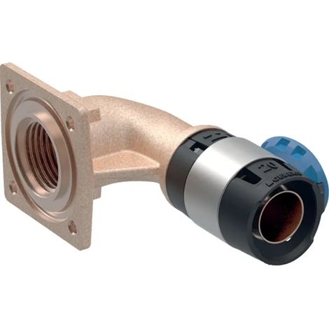 GOMITO DI ALLACCIAMENTO 90  ° FLOWFIT PER CASSETTE DI RISCIACQUO DA INCASSO   PER MULTISTRATO A PRESSA  EE ¸16MM - 1/2   GEBERIT