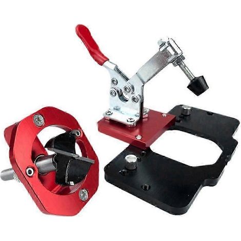 Pince de charnière de porte invisible 35 mm, pince de charnière de porte d'armoire à verrouillage de précision, pince pour trou de poche, pince à poinçonnage rapide réglable pour armoire WHBYV (1/4)