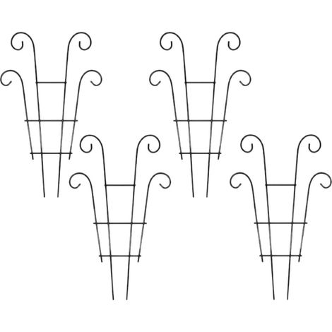 36 cm erweiterbarer Metallrahmen Kletterpfähle dekorativer