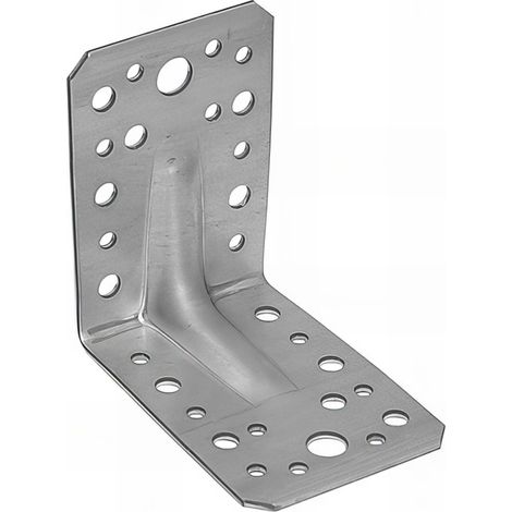 Équerre renforcée galvanisée - 90 x 90 x 65 x 1,5 mm