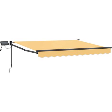 Maison Exclusive - Tenda retrattile manuale con LED Sabbia (1/5)