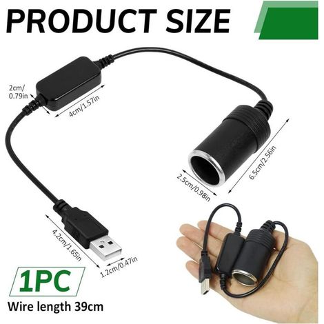 5V USB-Kfz-Adapter (weiblich), 12V Zigarettenanzünder, Kfz-Zigarettenanzünder-Recorder, Zigarettenanzünder-Adapter für Fahrtenschreiber, elektronischer Hunde-Recorder (1/5)