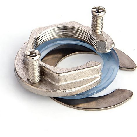 Kit d'Écrous de Fixation pour Robinet 31 mm, Connecteur à Un Trou en Acier Inoxydable, Anti-Desserrage pour Cuisine et Salle de Bain (1/5)
