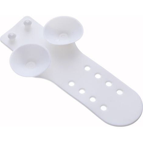 Ensemble de 5 supports de barre de douche, ventouses en silicone pour pommeau de douche double et pommeau de douche à main réglables (1/5)