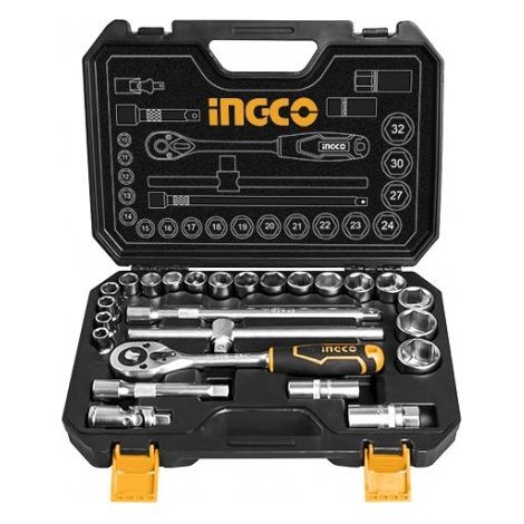SET 25 PZ ACCESSORI IN VALIGETTA 1/2 pollice