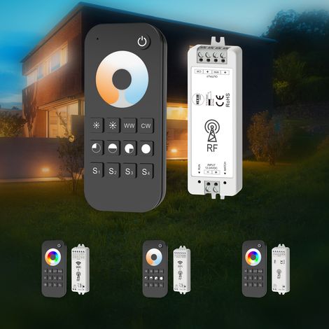 HEXIM LIGHT 12-36V Wi-FI/RF Controller & Fernbedienung Set RGB/CCT LED Beleuchtung (CCT - Dualweiß, CCT - Dualweiß) (1/5)